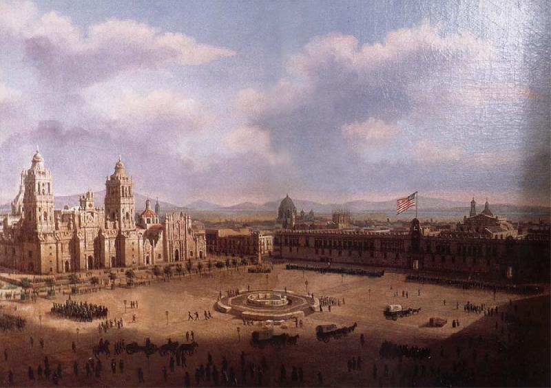 unknow artist The Monument to the independence to middle to build and the independence oil painting image